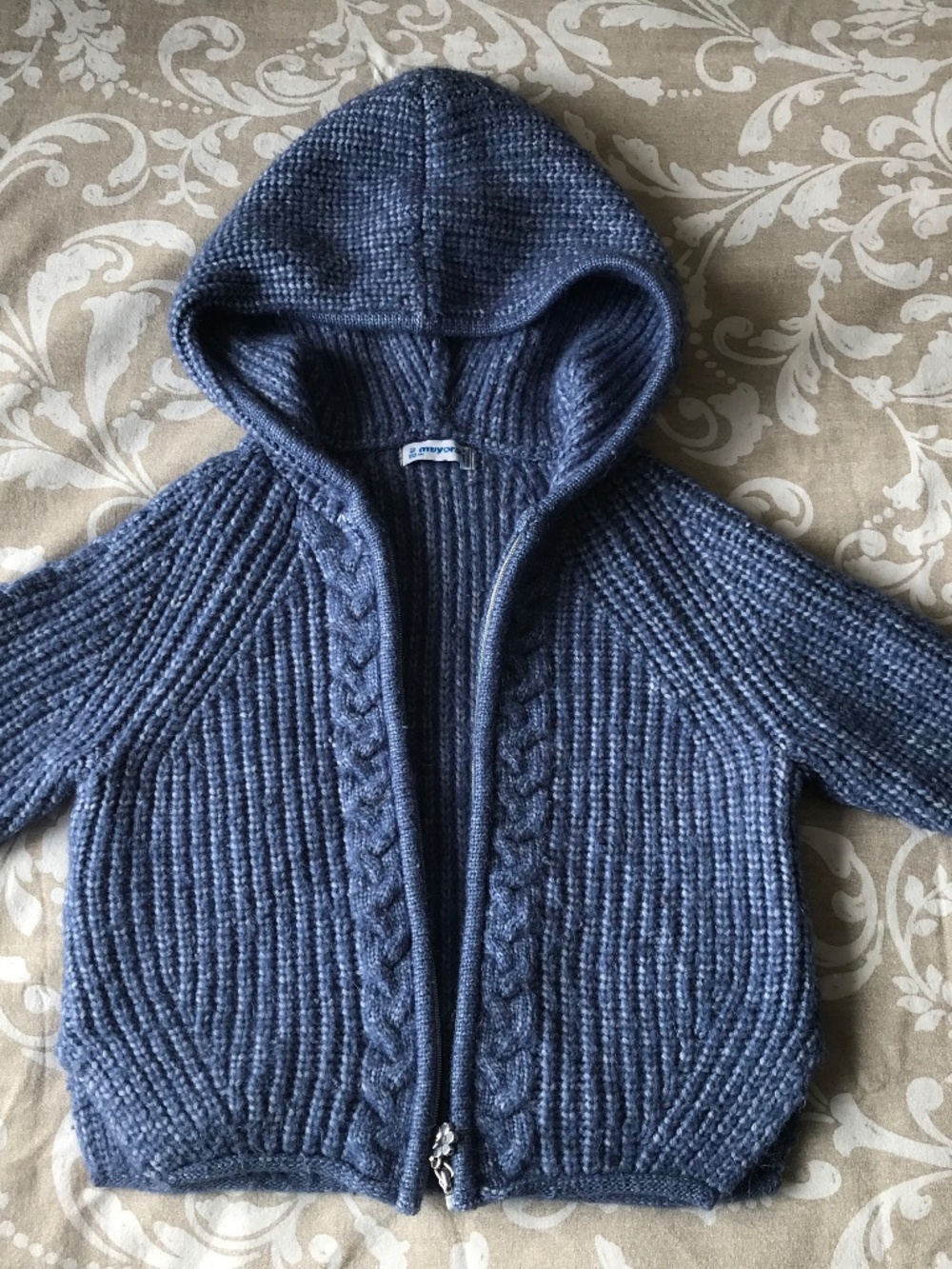 Mayoral knit hooded sweater size 2